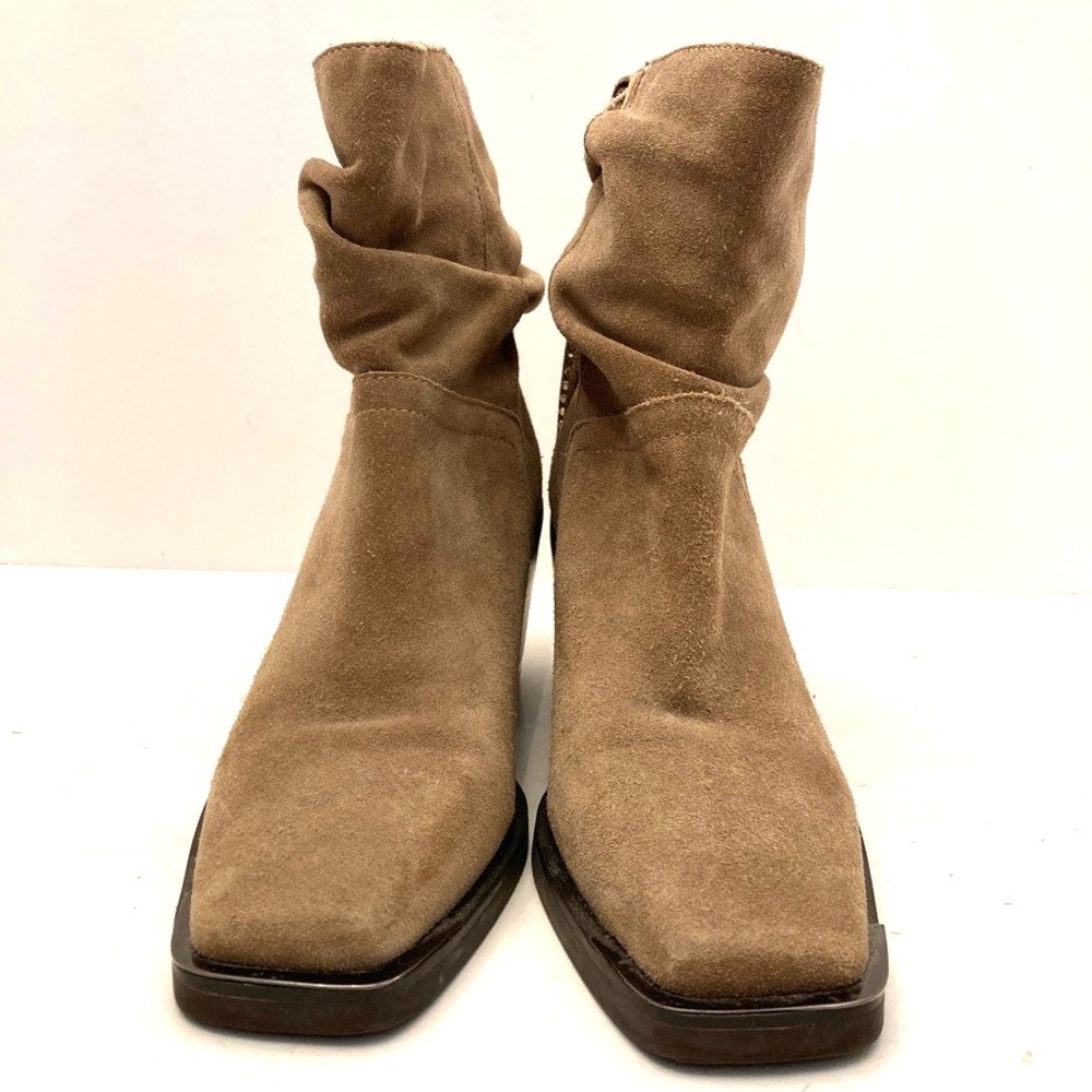 Vince Camuto Western Dremmia Boots Womens 6 EU36 Suede Brown Rhinestone Tassels - Picture 3 of 10